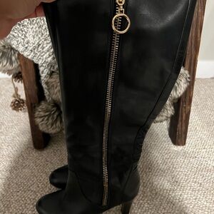 Black Knee-High Boots